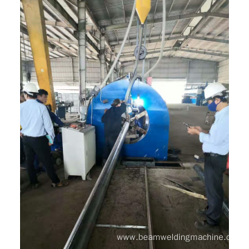 Conical Road Pole Shut and Welding Machine